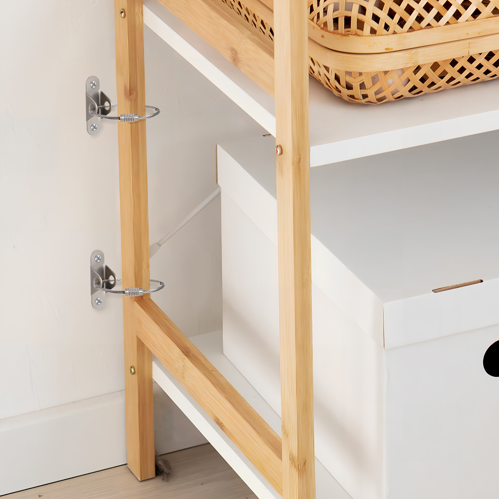 6Sets Wall Anchor Furniture St - Earthquake Anchor Strap 评论和价格