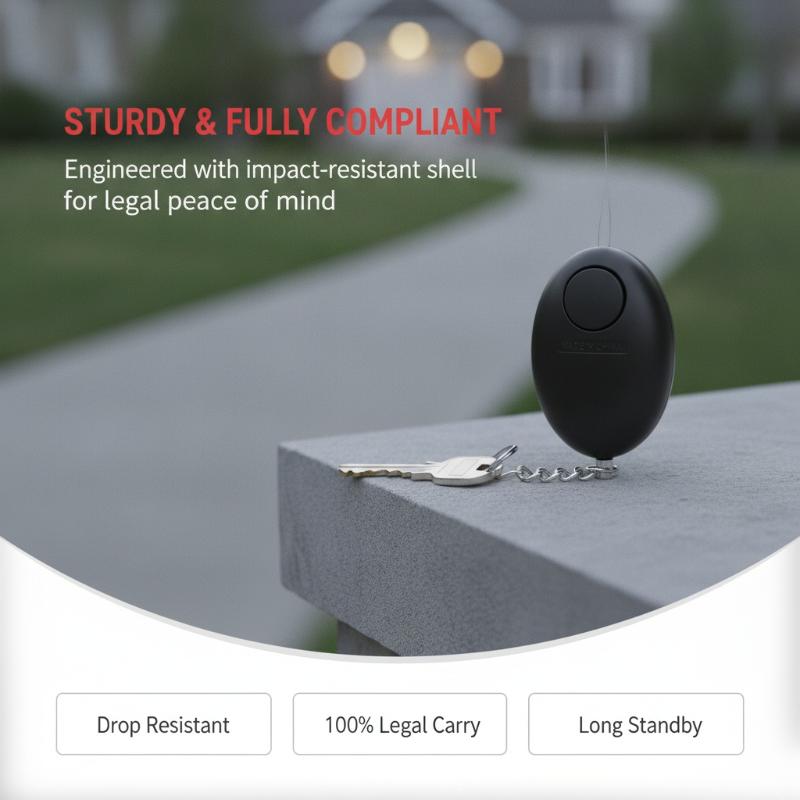 1PC 120dB Loud Personal Safety - Personal Alarm Keychain 评论和价格