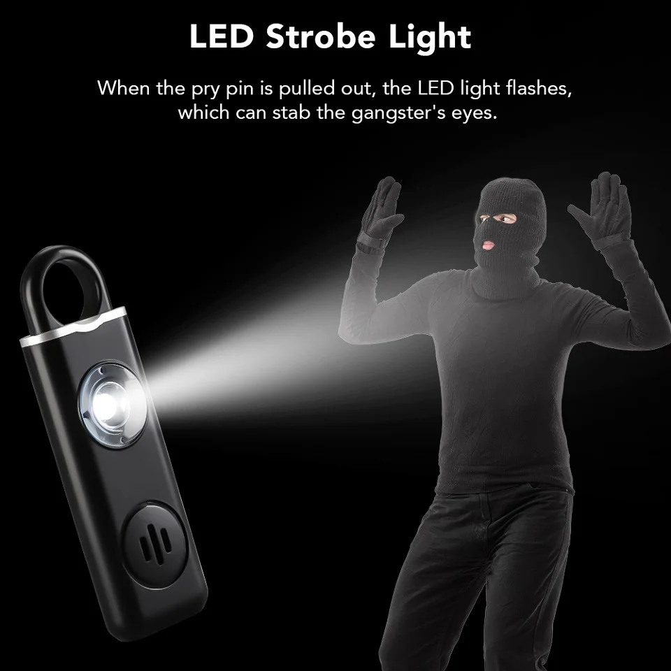 Self Defense Alarm 130dB Anti- - Personal Alarm Keychain 评论和价格