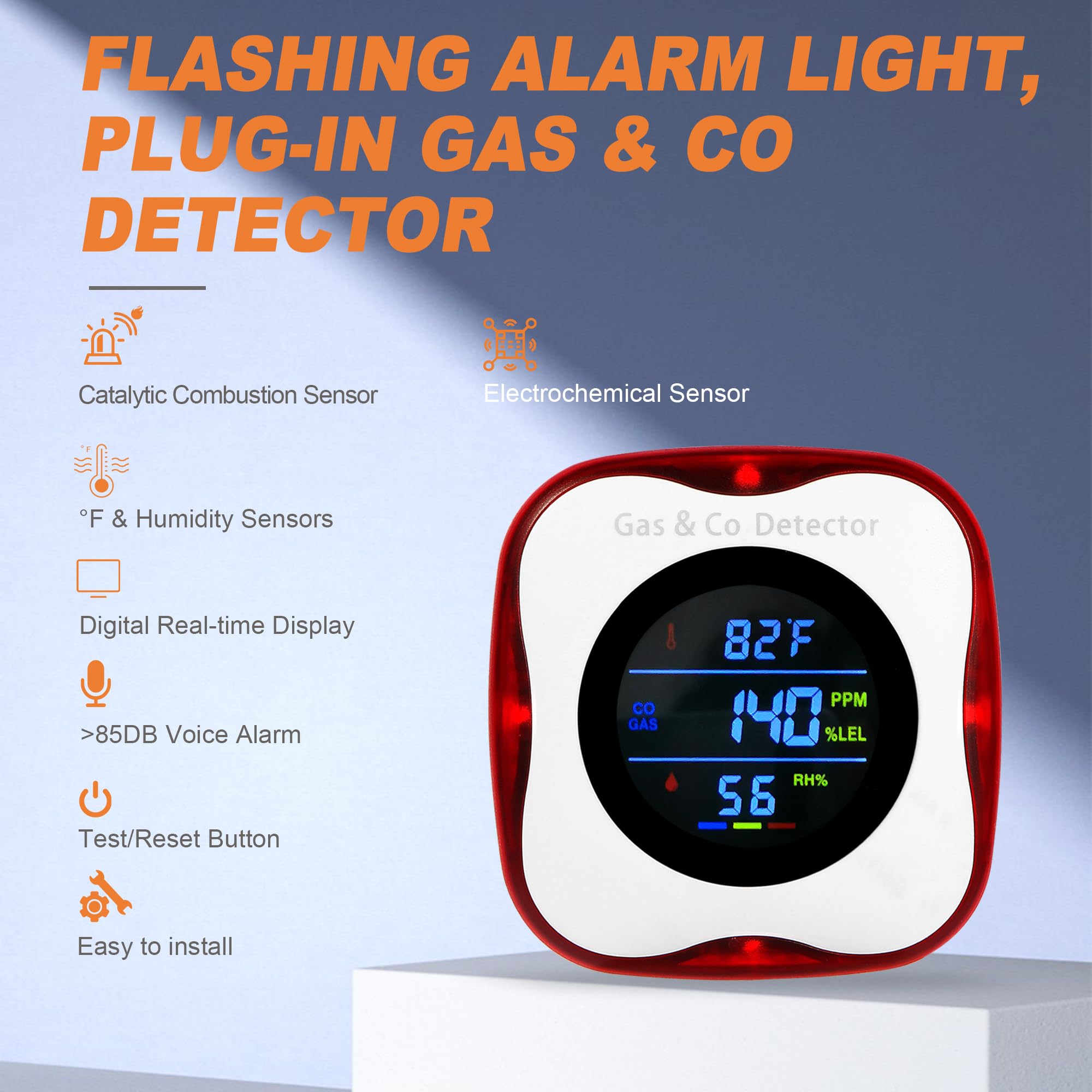 Combination Gas & Carbon Monox - Co Detector Plug 评论和价格