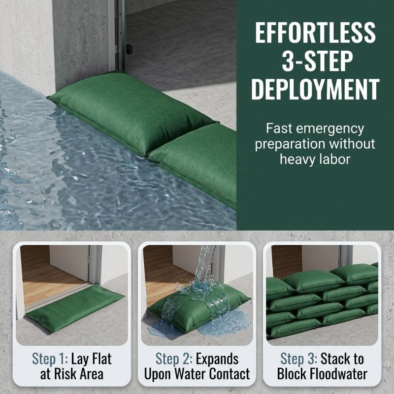 Quick Expand Self Inflating Wa - Flood Barrier Bag 评论和价格